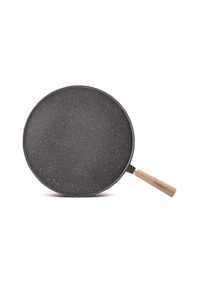 Thermoad Gözleme Tavası 36 CM Ahşap Saplı Gri