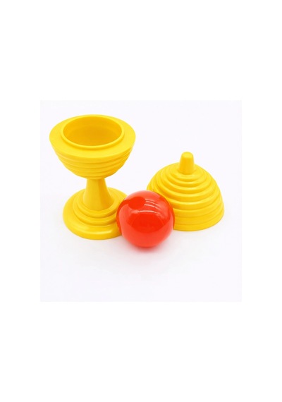 Sarı Renk Sihirli Kupa Top Kaybetme Oyunu 7 Cm