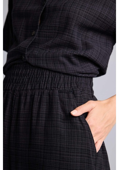 DeFacto Wide Leg Geniş Paça Cepli Yüksek Lastikli Bel Pantolon A9129AX25SMBK81