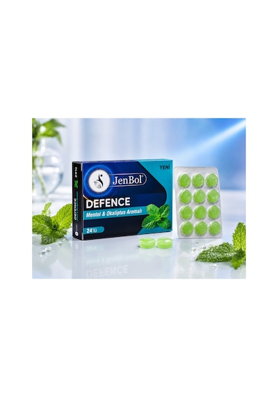 Jenbol Defence Mentol & Okaliptus Aromalı Pastil Ferahlatıcı Pastil 24'lü
