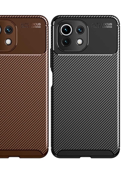 Xiaomi Mi 11 Lite Kılıf Karbon Silikon Case