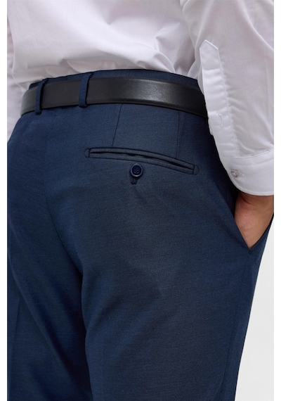 Süvari Lacivert Regular Armürlü Kumaş Pantolon