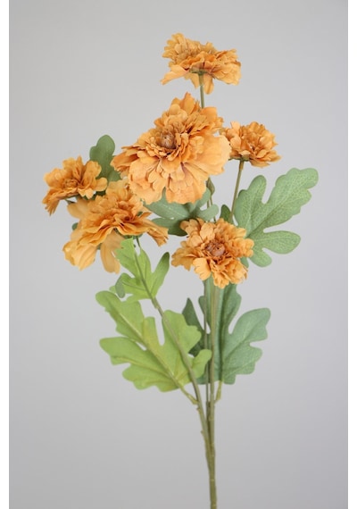 Yapay Çiçek Deposu Yapay 6lı Gerbera Dalı 80 Cm Açık Kahve