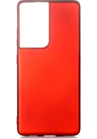 Galaxy S21 Ultra Kılıf Zore Premier Silikon Kapak Kırmızı