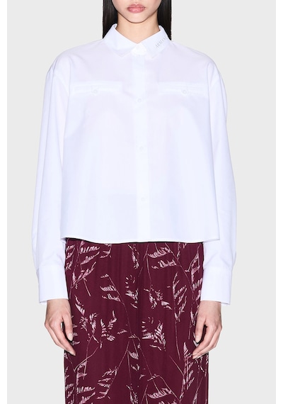 Armani Exchange Bayan Gömlek Xw000668 Af15983 U0002 Beyaz Beyaz