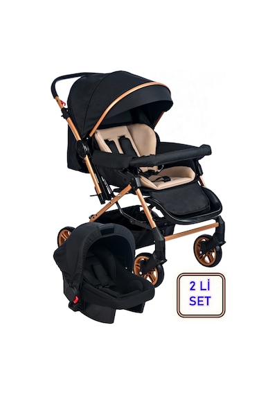 Mimma Baby Çift Yönlü Bebek Taşıma Puseti Ve Bebek Arabası Çeyiz Seti Ayak Örtüsü Hediyeli
