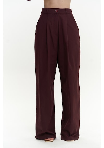 Mai Collection Mai Studios Co. Blenham Bordo Gömlek Pantolon Takım Bordo