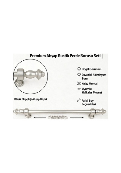 Gümüş Gri Ahşap Rustik - Alüminyum Borulu Ahşap Başlıklı Ahşap Ayaklı Perde Askısı - Halkalı Gri225cm - 866449399 Gri225cm Gümüş Gri Ahşap Rustik - Alüminyum Borulu Ahşap Başlıklı Ahşap Ayaklı Perde Askısı - Halkalı Gri225cm - 866449399 Gri225cm