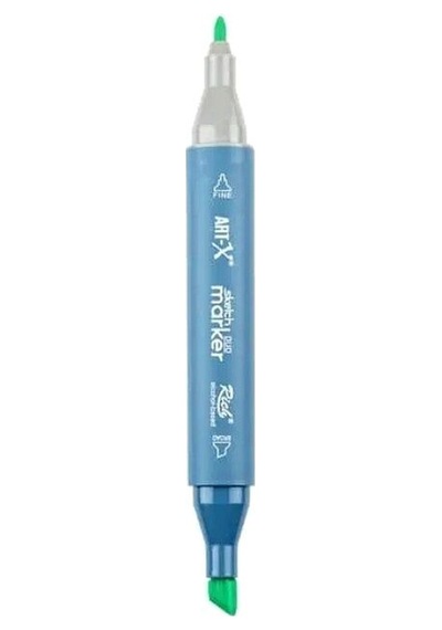 Rich Klm-18024 Art-x Sketch Marker Kalem Duo 9544 Leaf White Standart