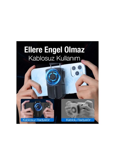 Dl-a5 Cep Telefonu Soğutma Fanı Radyatör Soğutucu- 5775 - Karbul8510-3888 Siyah