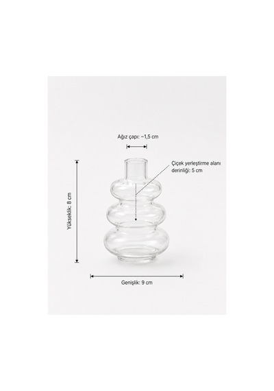 Spiral Görünümlü Vazo Balon Form Minimalist Bohem Dekor Objesi Turuncu