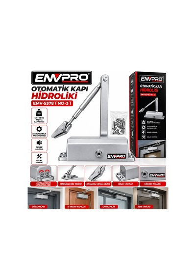 Emvpro Emv-5378 No 3 Hidrolik Kapı Kapatıcı 45-65 Kg