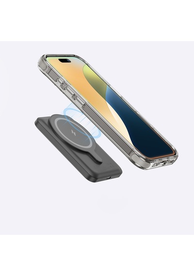 Apple Uyumlu iPhone 16 Pro Kılıf Magsafe Şarj Özellikli Amazingthing Omni Serisi Kapak Gri