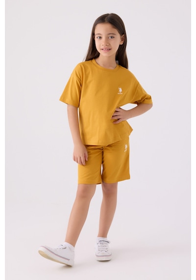 U.S. Polo Assn. U.s. Polo Assn Kız Çocuk Sarı Bermuda Takım 5274-43874 Sarı