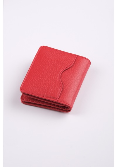 Ancora Leather Hakiki Deri Kartlık-26207 Kırmızı