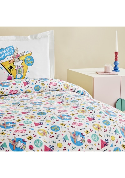 Karaca Home Looney Tunes Summer Vibes Tek Kişilik Pike Takımı Beyaz