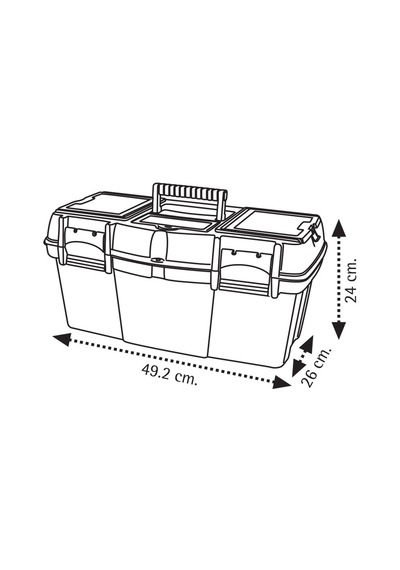 Super Bag Asr-2061 19 İnç Takım Çantası - Plastik Kilitli