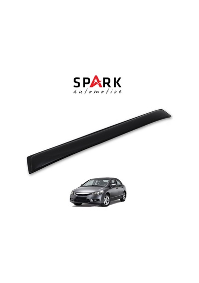 Honda Civic 2006-2012 Yıl Aralığı Uyumlu Arka Cam Üstü Spoyler İnce Model Siyah