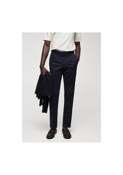 2Y Premium Mango Man Dar Kesim Pileli Pamuklu Chino 010
