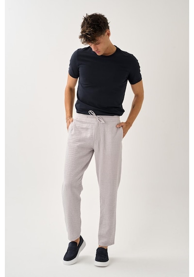 Alexandergardi Smart Casual Dokulu Pantolon Taş