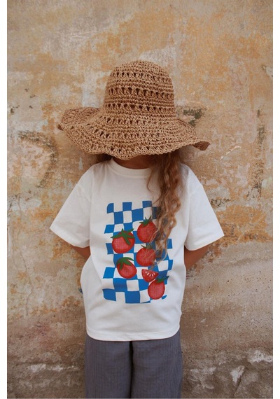 Oh La La Koala Domates Baskılı T-shirt Müslin Pantolon Takım Çok Renkli