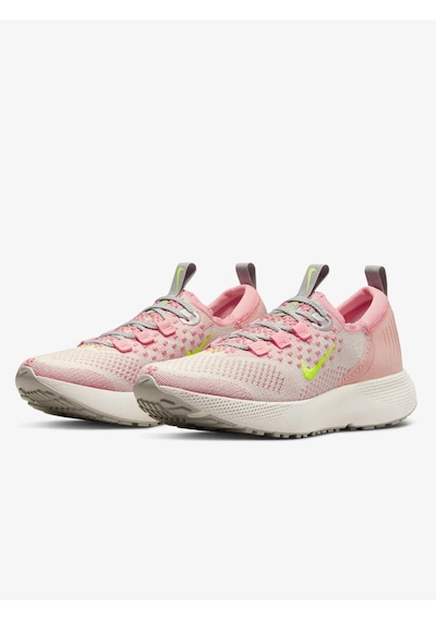 Nike React Run Flyknit Walk Runnig Shoes Yürüyüş Koşu Ayakkabısı Pembe Pudra Pembe Yeşil