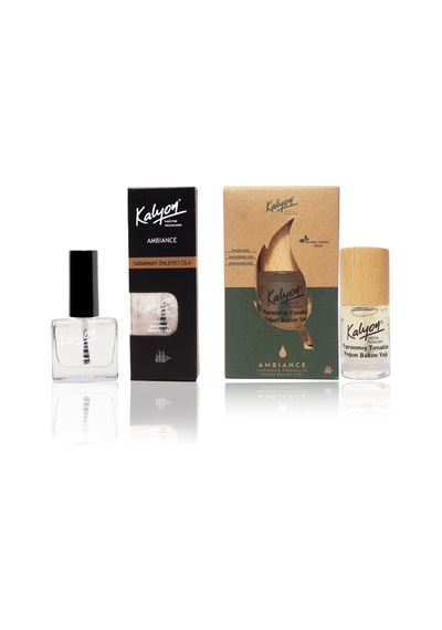 Kalyon Sararmayı Önleyici Cila + Bitkisel Yıpranmış Tırnaklar Bakım Yağı 11 ML
