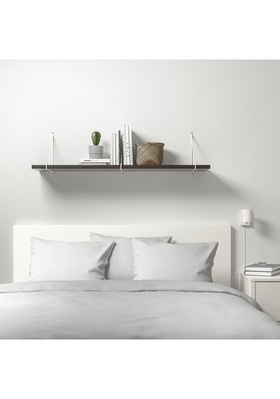 Ikea Bergshult/pershult Duvar Rafı 120x30 Cm Kahverengi - Beyaz