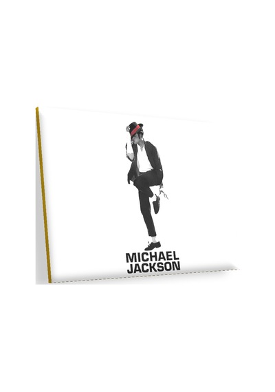 Cakasepetim Michael Jackson Beyaz Arkaplan Ahşap Mdf Tablo