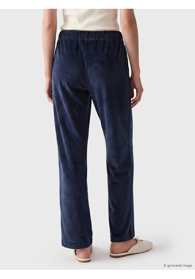 Lcw Dream Lacivert Beli Lastikli Kadife Kadın Pijama Alt