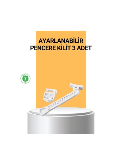 Pencere Cam Emniyet Kilidi Açılma Sınırlayıcı Set Mh-hs2904-6099