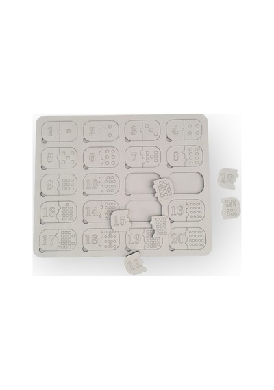 Ahşap Eğitici Öğretici Yapboz Bul Tak Sayılar Puzzle Montessorie