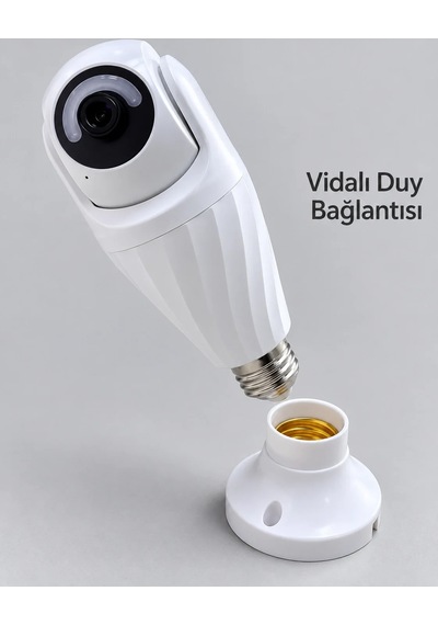 Lb Lamba Duyuna Takılan Wifi Bağlantılı Gece Görüşlü Ip Güvenlik Kamerası Çok Renkli