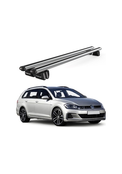 Pençe Volkswagen Golf Alltrack 2015 Ve Sonrası Uyumlu Gri Ara Atkı Port Bagaj Tavan Barı