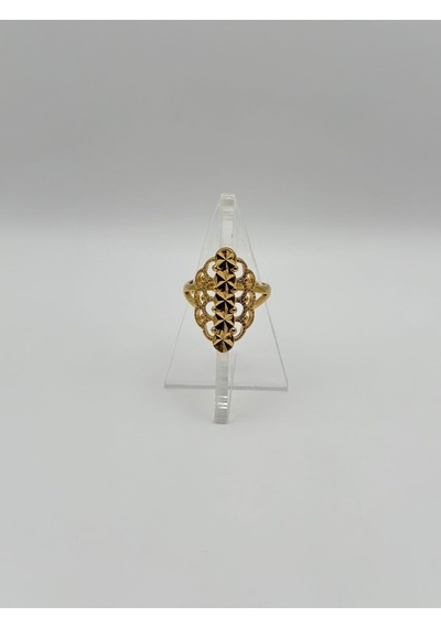 Arnes Jewelry Çelik 22 Ayar Altın Kaplama Ayarlanabilir Yüzük Ar503nes Gold