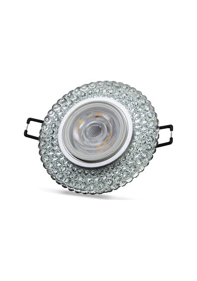5 Adet Noas Yl65 1747 Nilus Led Çerçeveli 4000k Yuvarlak Kristal Cam Spot Kasa Beyaz