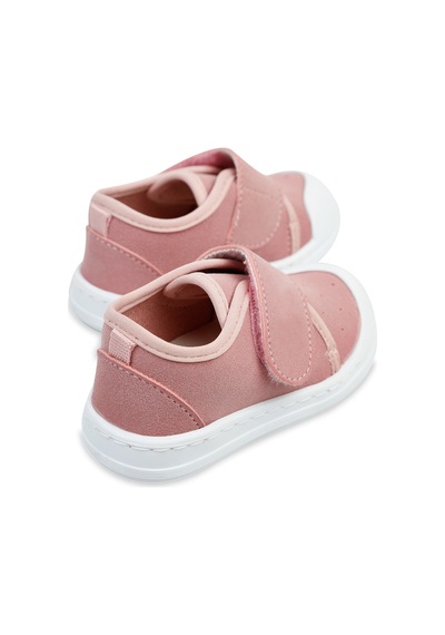 Civil Baby Kız Bebek Keten İlk Adım Ayakkabısı 19-21 Numara Pudra