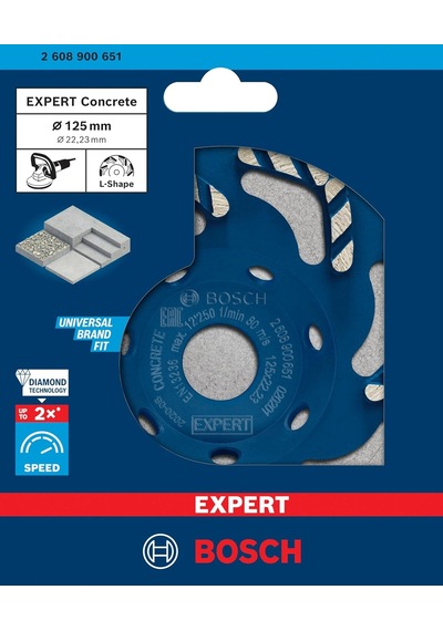 Tr 1 X Expert Beton Elmas Saksı Diskleri Beton, Beton, Ø 125 Mm, Profesyonel Aksesuar Beton Zımpara Makinesi
