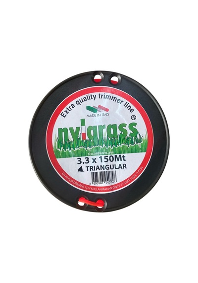 Nylgrass Misina 3.3mm 150 Mt 3 Köşe Kırmızı