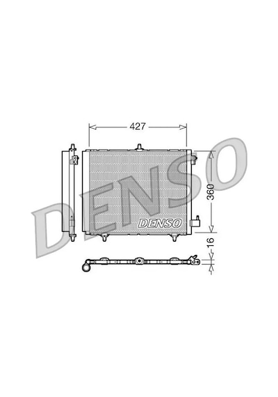 Peugeot 208 Klima Radyatoru 1.2 Puretech 2014-2019 Denso Dcn21009