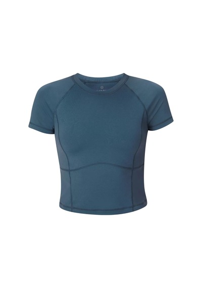 Sweaty Betty Sweaty Betty All Day Cropped Kadın Mavi Tişört 5133 Mavi
