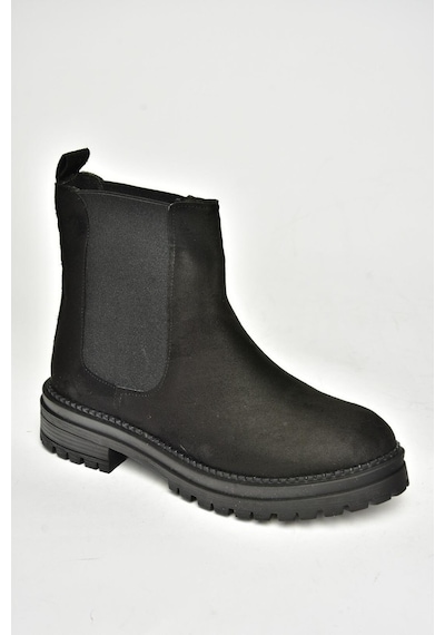 Fox Shoes T726923702 Siyah Süet Klasik Kadıın Bot Siyah