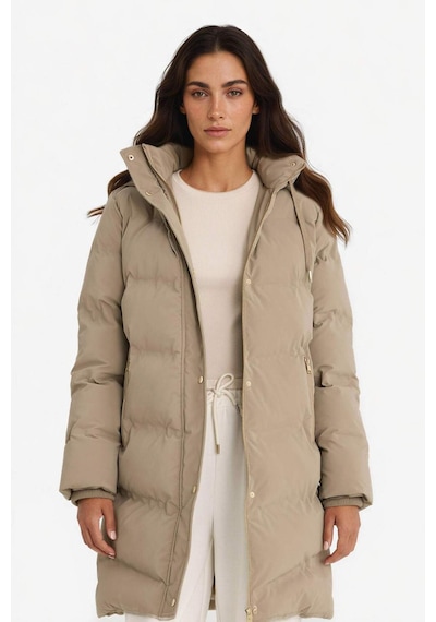 Defacto Regular Fit Kapüşonlu Fermuarlı Parka F2876AX25WN Kahve
