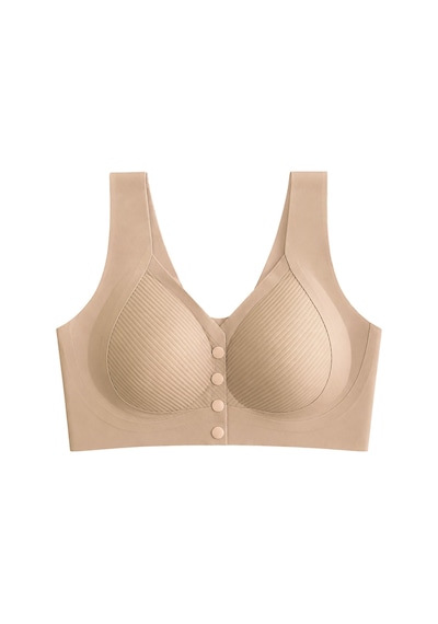 Cottonill Seamless Bra - Neriva Kahverengi Lazer Kesim Önden Düğmeli Minimizer Kadın Sütyen Cottonill Seamless Bra - Neriva Kahverengi Lazer Kesim Önden Düğmeli Minimizer Kadın Sütyen