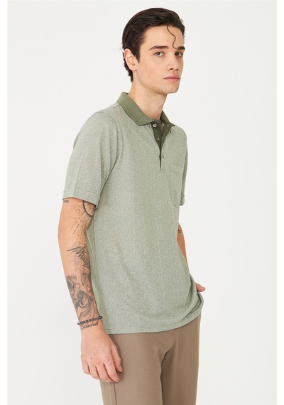 Haki Polo Yaka T-shirt Haki