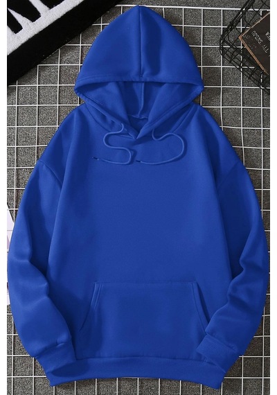 Uyguntarz Unisex Oversize 1898 Brooklyn Baskılı Sweatshirt Mavi
