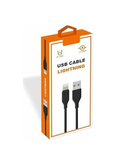 Yetty 2.4a 1m Lightning İle Uyumlu Kablo Siyah Ykb-02s
