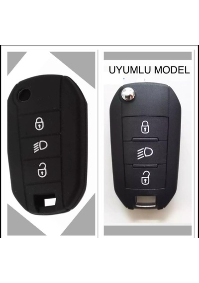 Peugeot 3008 308 508 408 2008 Silikon Anahtar Koruma Kılıfı
