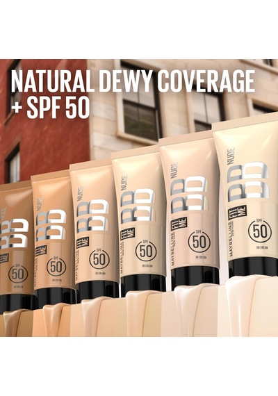 New York Fit Me Nude Cilt Bakımı Etkili Nemlendirici Spf50 Bb Krem - 50 Çok Renkli