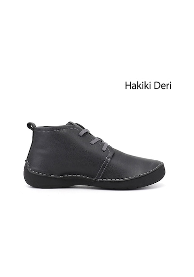 Gönderir Gönderi R Kadın Antrasit Bağcıklı Hakiki Deri Comfort Bot Dkzb02842661